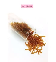 Uzun Boru Kesme Boncuk Çap 2mm Uzunluk 10 mm - 60 Gram - Şeffaf - BNC293
