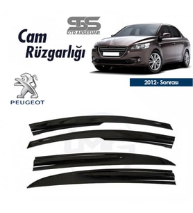 Cam Rüzgarlığı Peugeot 301 2012 Sonrası Mügen Tip Piano Black
