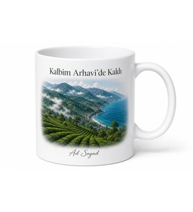 Arhavi Karadeniz Ruhu Doğası Hatıra Kupası Bardak Hediye Porselen Kupa