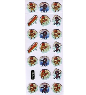 Sticker Kabartmalı Sticker Defter Planlayıcı Etiket (cb544) 16x7 cm- Örümcek Adam
