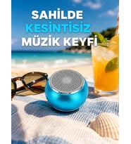 Taşınabilir Mini Bluetooth Hoparlör 9m Menzil Dahili Mikrofon Yeni Nesil