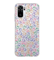 Xiaomi Redmi Note 10 Uyumlu Kapak Hello Kitty Tasarımlı Şeffaf Silikon Kılıf