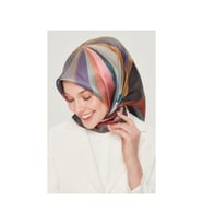 Armine Nostalji Serisi %100 Twill İpek Eşarp 8507D 82