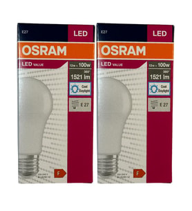 Osram 13W (100W) 6500K (Beyaz Işık) E27 Duylu Led Ampul (2 Adet)