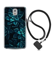 Samsung Note 3 4 5 8 9 20 Ultra 10 Lite Kılıf Boyun Askılı Silikon Mistik Çiçekler 1650