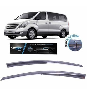 Hyundai H1 Mugen Cam Rüzgarlığı tüm modeller 2'li Sunplex (Beyaz)
