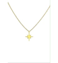 Kişiye Özel 925 Ayar Gümüş Şık Parıltı Kolye (Gold)