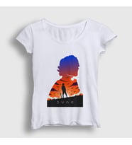 Presmono Kadın Beyaz Paul Dune Film T-Shirt 422049tt