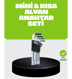 Northcity 9 Parça Alyan Anahtar Seti - Bisiklet, Mobilya ve Otomotiv İçin Dayanıklı Çelik Çözüm