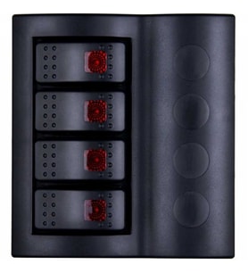 BFY Otomatik Sigortalı Işıklı Switch Panel, 4 Anahtarlı (STD)