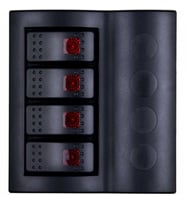 BFY Otomatik Sigortalı Işıklı Switch Panel, 4 Anahtarlı (STD)