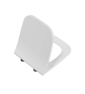 Vitra İntegra Square Klozet Kapağı Duroplast Slim - Üstten Sıkmalı Yavaş Kapanır - Beyaz