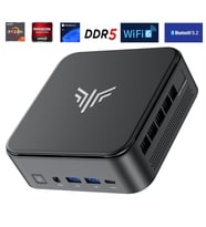 NiPoGi E3B Vision AMD Ryzen 7 6800H 16GB DDR5 512GB SSD DP Type-C Wi-Fi 6 BT 5.2 W11 Mini PC