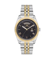 Ferro F11130A-D3 Quartz Çelik Altın/Gri Siyah Kadran 41 mm Erkek Kol Saati