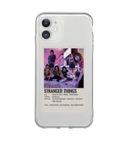 Iphone 11 Uyumlu Stranger Things Minimalist Poster Desenli Şeffaf Telefon Kılıfı