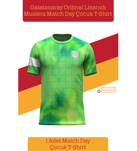 Galatasaray Orijinal Lisanslı Muslera Match Day Çocuk T-shirt (Yeşil)