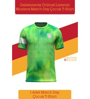 Galatasaray Orijinal Lisanslı Muslera Match Day Çocuk T-shirt (Yeşil)