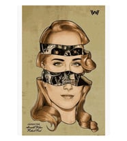 Dolores From Westworld - Sci-fi Robot Artwork Tablo Ahşap Poster Dekoratif