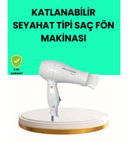 Katlanabilir Seyahat Tipi Saç Kurutma Makinesi Çift Kademeli Ayar