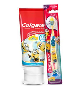 Colgate Minions Çocuk Diş Macunu 50 ml + Diş Fırçası 6+ Yaş Fırça Hediyeli
