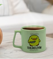BK Gift Pastel Yeşil Middle Kupa Bardak, Arkadaşa Hediye, Ev Hediyesi, Doğum Günü Hediyesi, Ofis Hediyesi-14