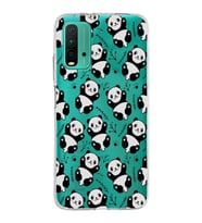 Xiaomi Poco M3 Uyumlu Kapak Panda Tasarımlı Şeffaf Silikon Kılıf