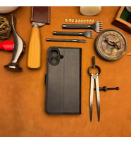 BİDERİ PATARA IPHONE 17 HAKİKİ DERİ CÜZDAN KILIF LACİVERT