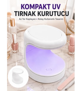 Seyehat Tipi Mini Oje Kurutucu Ultriole Mor Işık Protez Tırnak Kurutucu Yeni Nesil