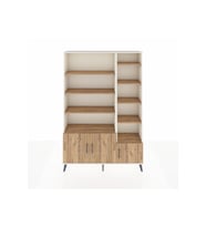 Arges Dolap 10 Raflı 3 Kapaklı 132x30x195 Aytaşı-Çam/Çam
