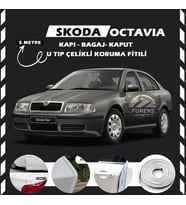 Skoda Octavia Oto Araç Kapı Koruma Fitili 5metre Parlak Beyaz Renk