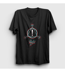 Presmono Unisex Siyah Neon Logo Panic! at the Disco T-Shirt 72993tt