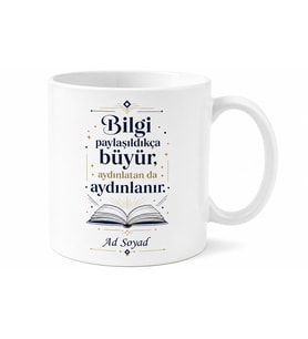 İsme Özel Uzman Yazılı Kupa Bardak Hediye Özel Tasarım Baskılı Porselen Mug