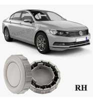 PASSAT B8 2015-2018 MODEL ARASI UYUMLU ÖN SAĞ YOLCU TARAFI GRİ KOLTUK SIRT YATIRMA AYAR KOLU