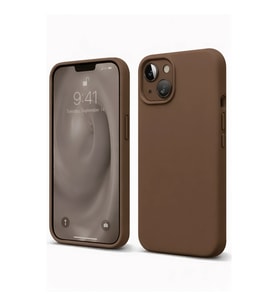 Apple İphone 14 Kılıf First Silikon - Kahverengi