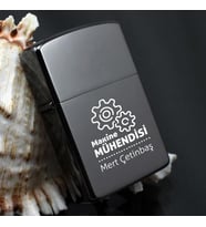 Makine Mühendisine Hediye Metal Siyah Çakmak