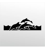Folyo Sticker Yunus Balıkları 20cm uzunluk (Karışık)
