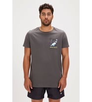 BAD BEAR Francis Asphalt Men's T-Shirt (Antrasit)