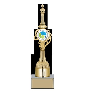 ODAK KUPA - Figürlü Kupalar - Satranç Figürlü Kupalar FG-033 B - 37 cm