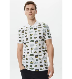 Lacoste Men's Slim Fit Polo T-shirt Erkek Polo Yaka Tişört Beyaz