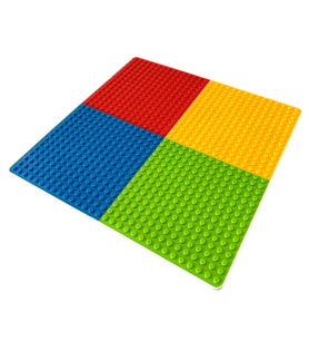 LegoDuploUyumlu Renkli Tablalı Mega Boy Zemin 51x51 cm