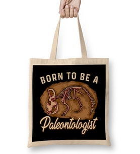 Born To Be A Paleontologist Future Dinosaur Hunter Bez Çanta Uzun Saplı