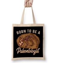 Born To Be A Paleontologist Future Dinosaur Hunter Bez Çanta Uzun Saplı