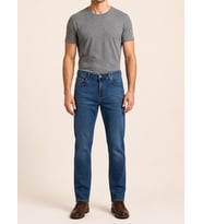 71991F-73604 ERKEK STRAIGHT FIT MID RISE DENİM PANTOLON 71991F-73604