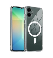 Samsung Galaxy A06 Combo Sert Şeffaf Magsafe Kapak - Şeffaf
