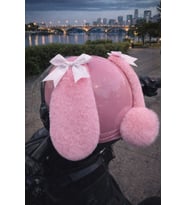 kask kulagi peluş kask süsü aksesuar
