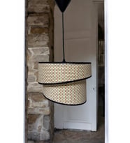 Rattan Model Eğik İkili Avize, Mutfak, Hol, Balkon, Bahçe ve Oturma Odası için