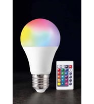 Renk Değiştirebilen Rgb Işıklı Led Ampul A+enerji 15 Watt Led Işık