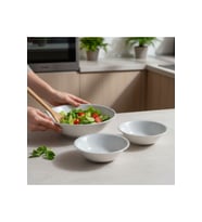 Renkli 3 Parça Kase Seti, 16 cm ve 23 cm, şık ve kullanışlı tasarım