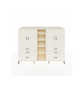 Kronos Dolap 10 Raflı 6 Çekmeceli 4 Kapaklı 220x59x163 Aytaşı-Aytaşı