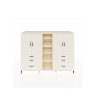 Kronos Dolap 10 Raflı 6 Çekmeceli 4 Kapaklı 220x59x163 Aytaşı-Aytaşı